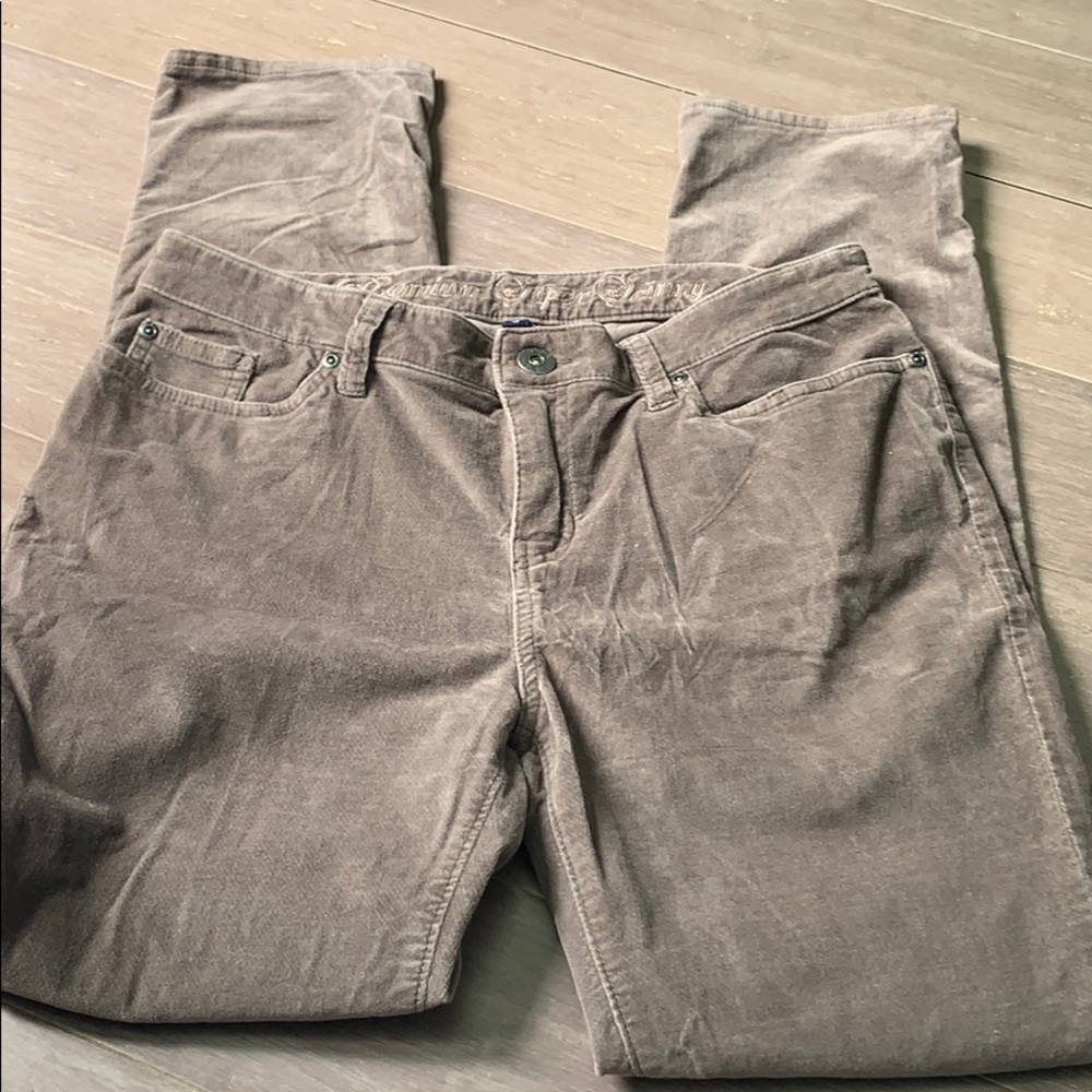 Gap light brown velvet jeans 10